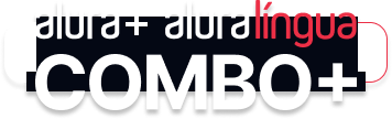  combo+ é a junção do alura+ e o alura lingua